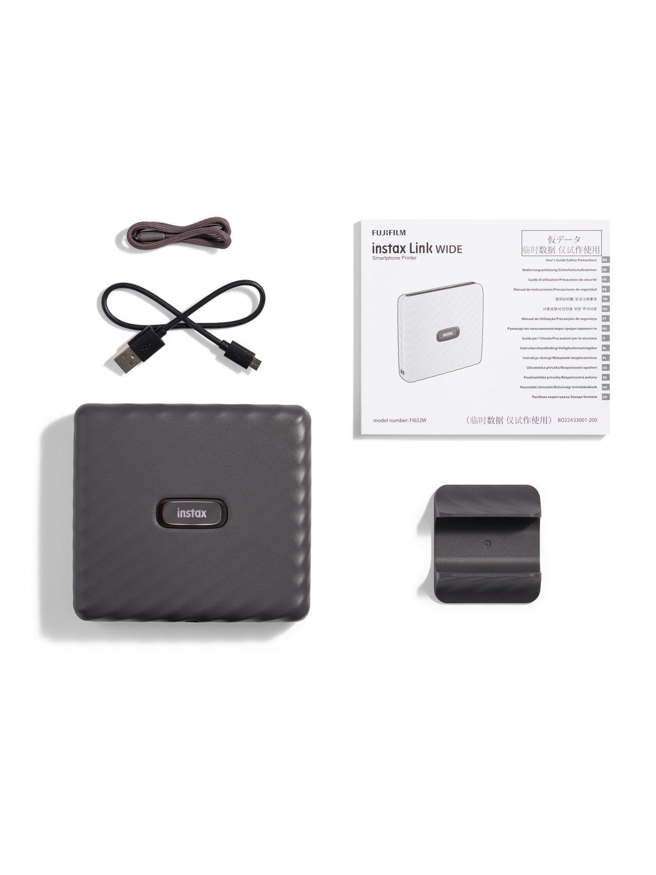 Image 4 of 6 of Fujifilm Instax Link Wide Printer + 40 Shots - Mocha Gray