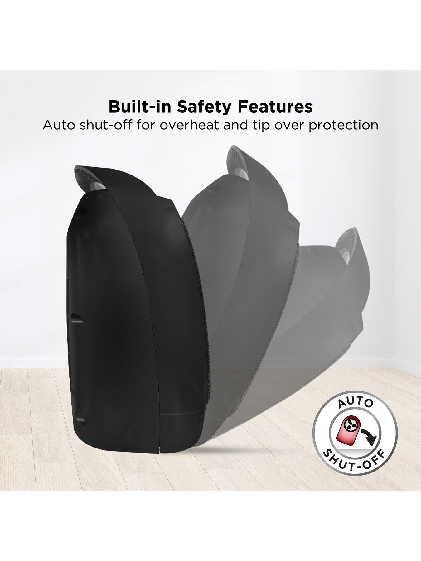 Image 6 of 6 of Russell Hobbs Black 1.5KW Ceramic Heater