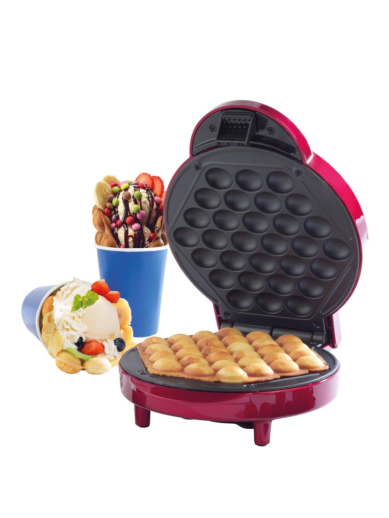 Image 1 of 6 of Giles & Posner Bubble Waffle Maker Machine with Serving Cones