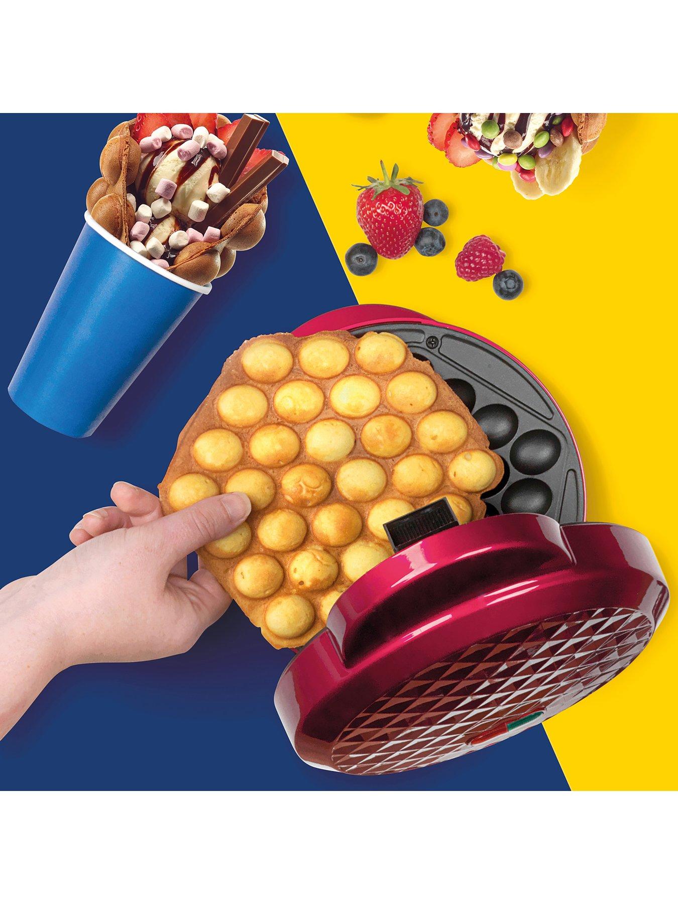 Image 2 of 6 of Giles & Posner Bubble Waffle Maker Machine with Serving Cones
