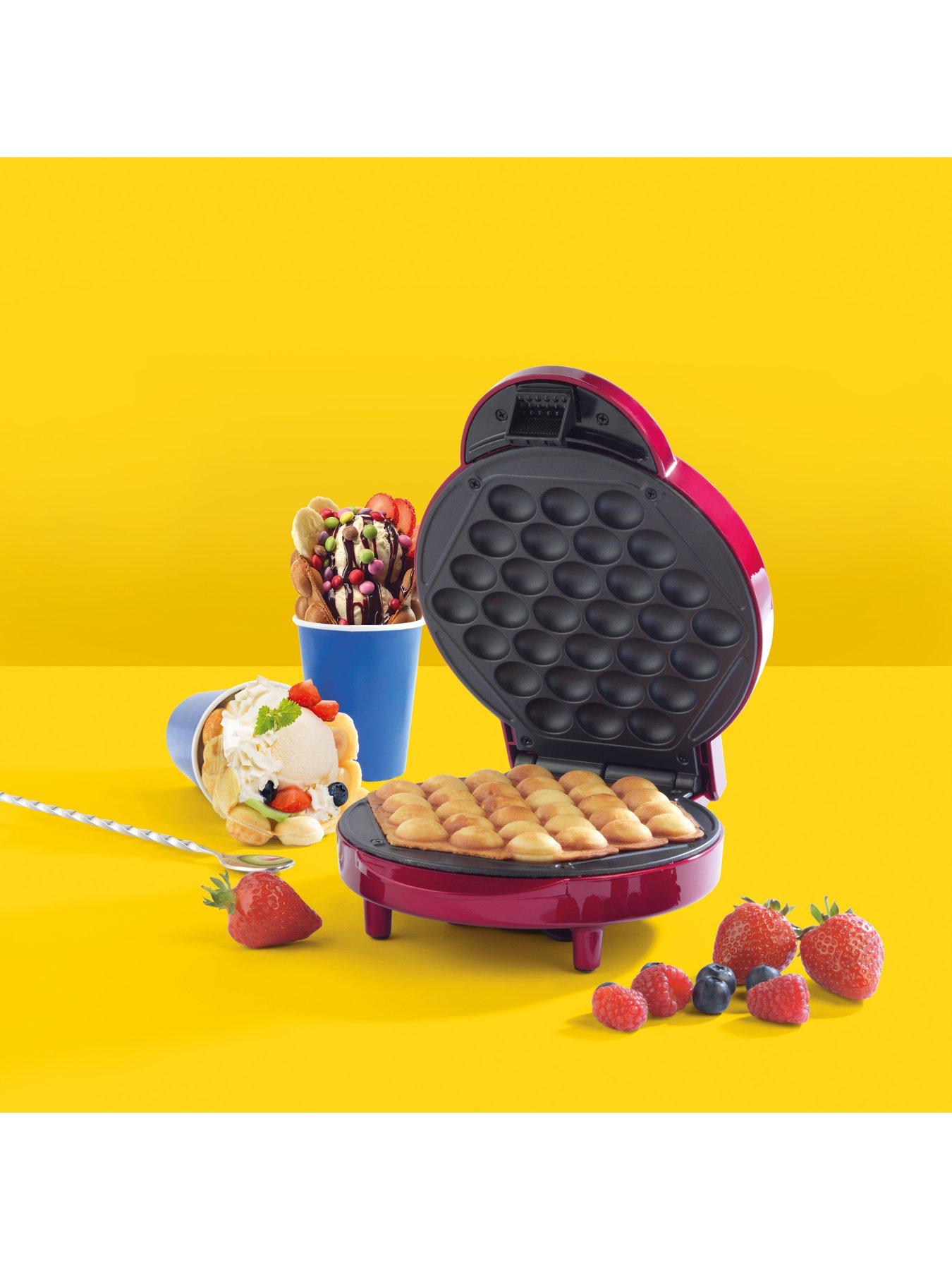 Image 4 of 6 of Giles & Posner Bubble Waffle Maker Machine with Serving Cones