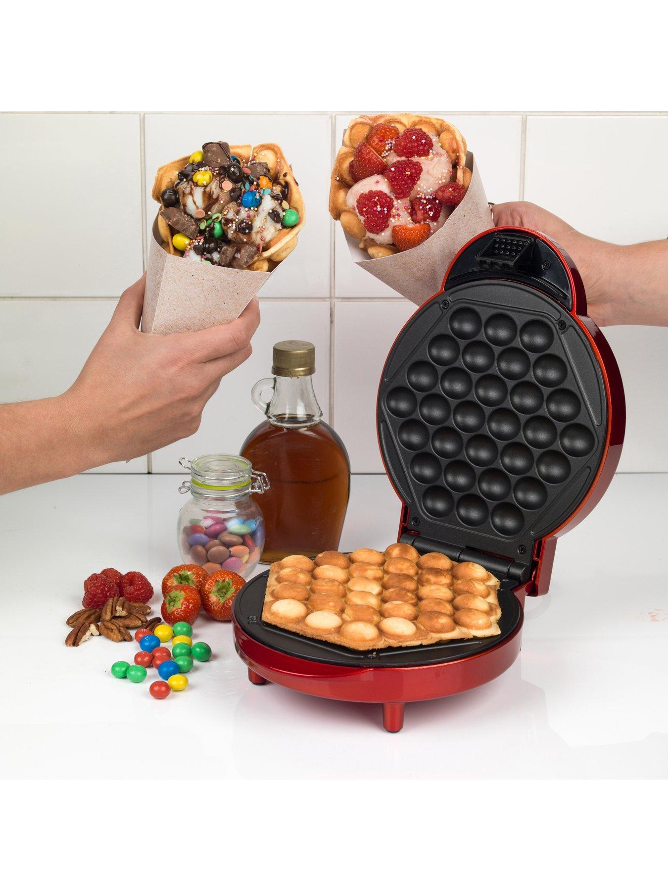Image 5 of 6 of Giles & Posner Bubble Waffle Maker Machine with Serving Cones