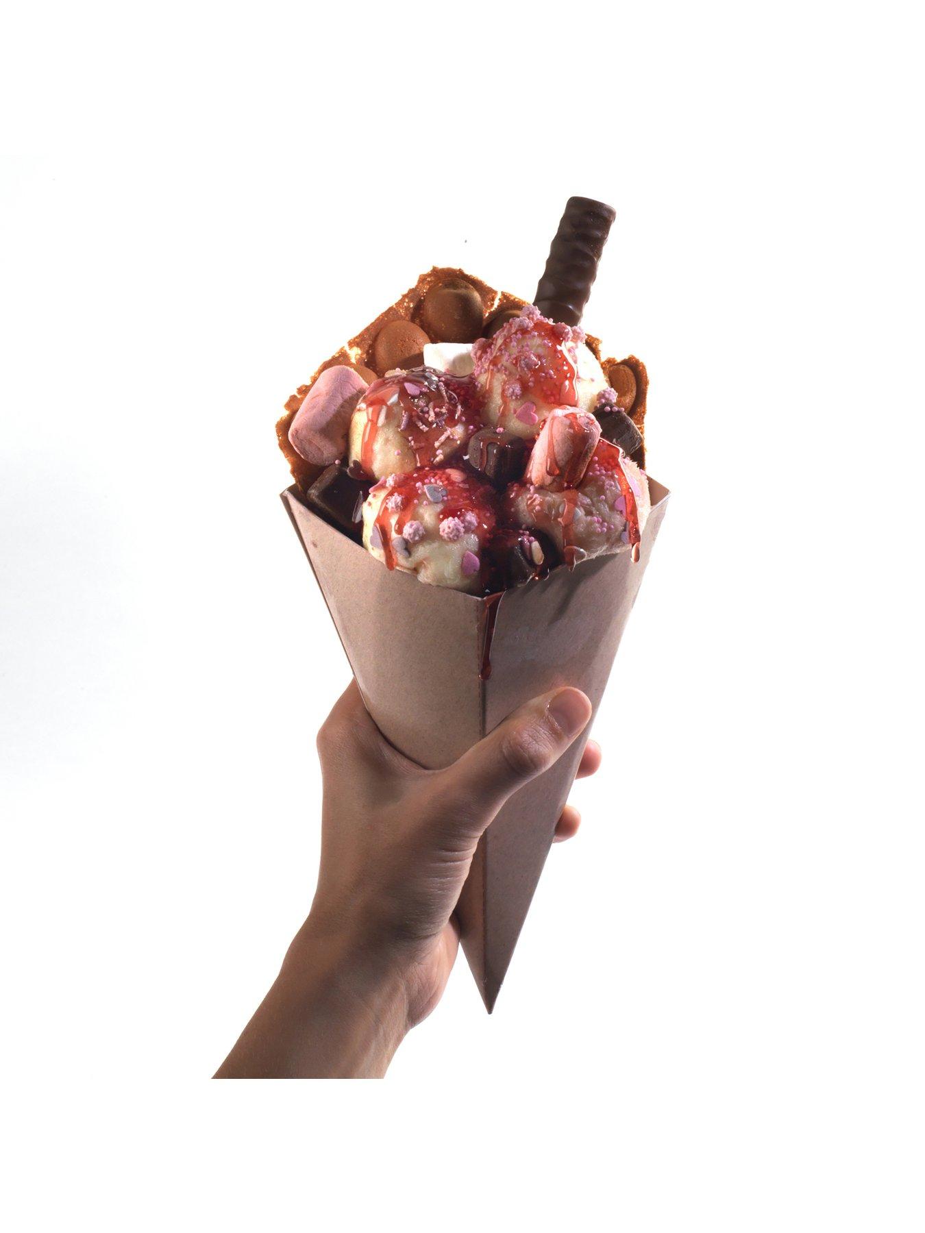 Image 6 of 6 of Giles & Posner Bubble Waffle Maker Machine with Serving Cones