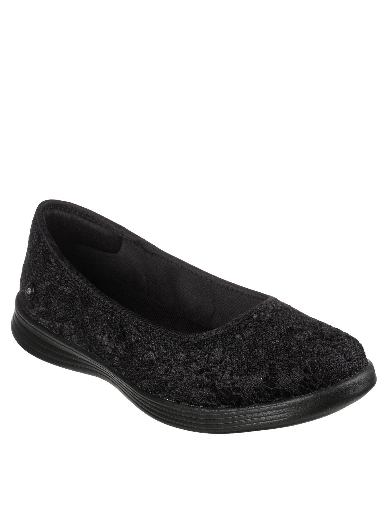 Skechers black cheap ballet shoes