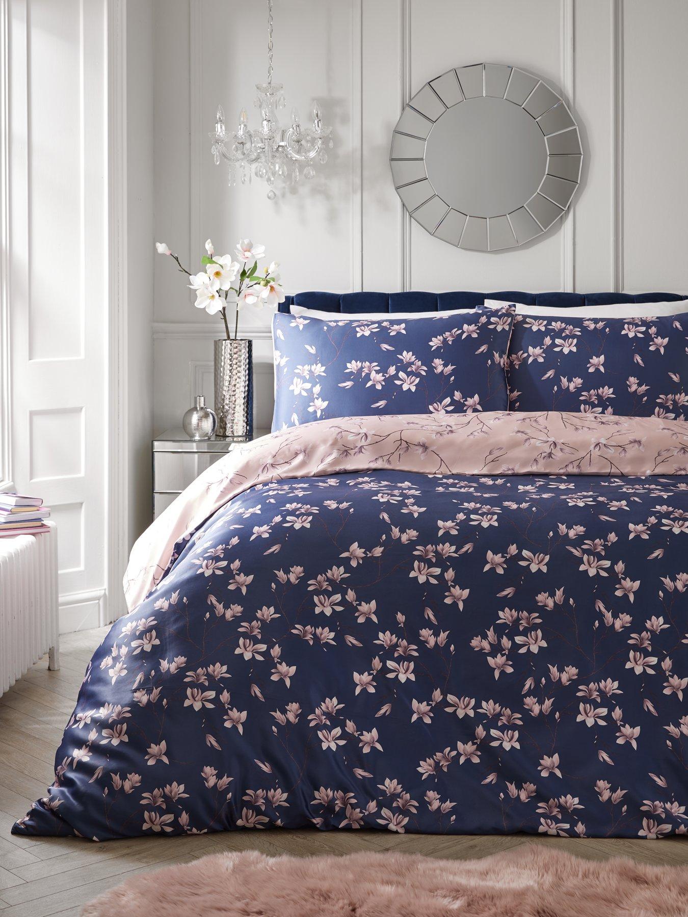 Toddler Bed Floral Duvet Cover 120x150cm.100% Cotton Handmade Girls Cotbed 