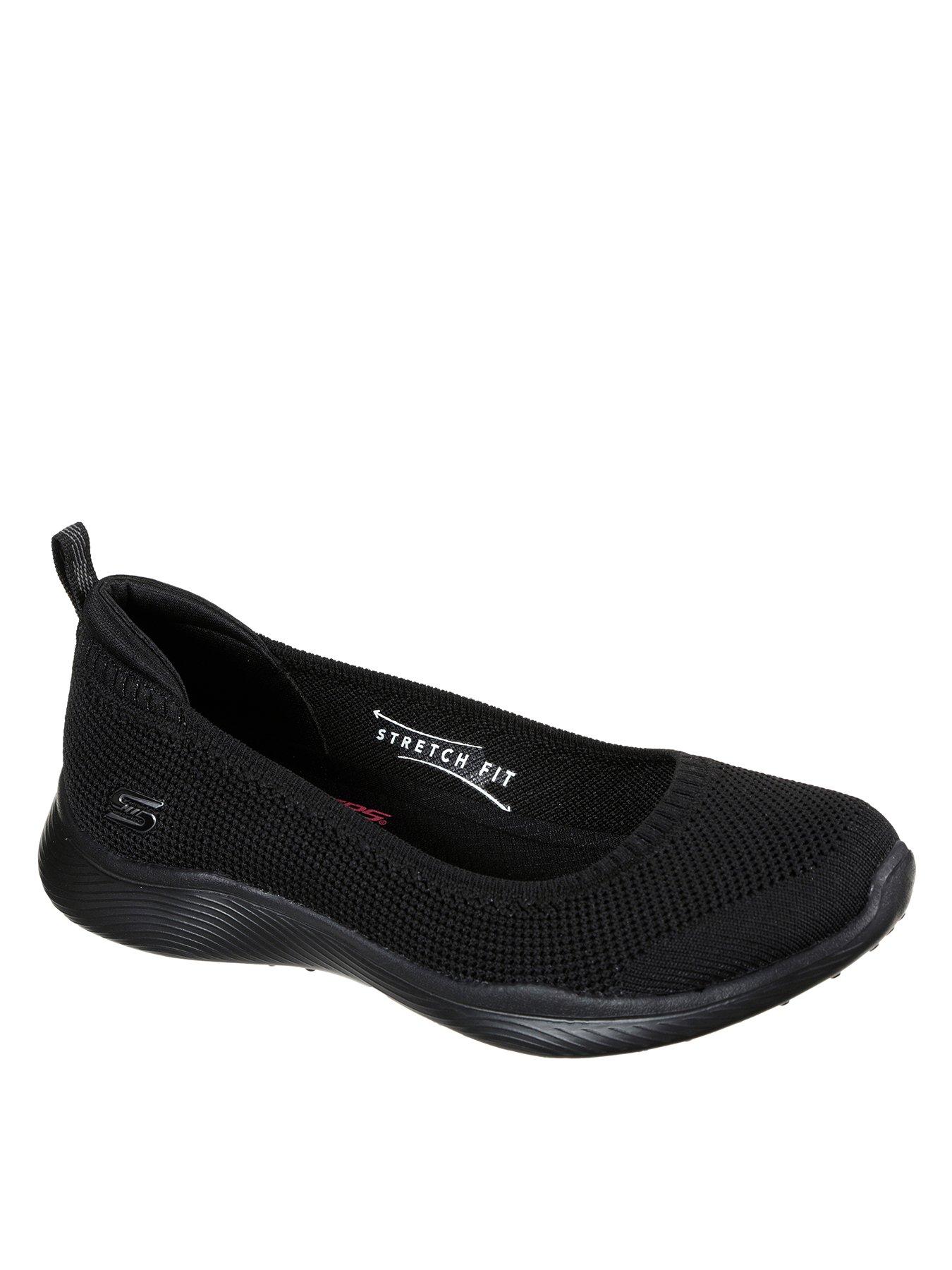 Fantastisk desinfektionsmiddel Udsøgt Skechers Skechers Microburst 2.0 Wide Fit Ballerina Shoes - Black | Very  Ireland