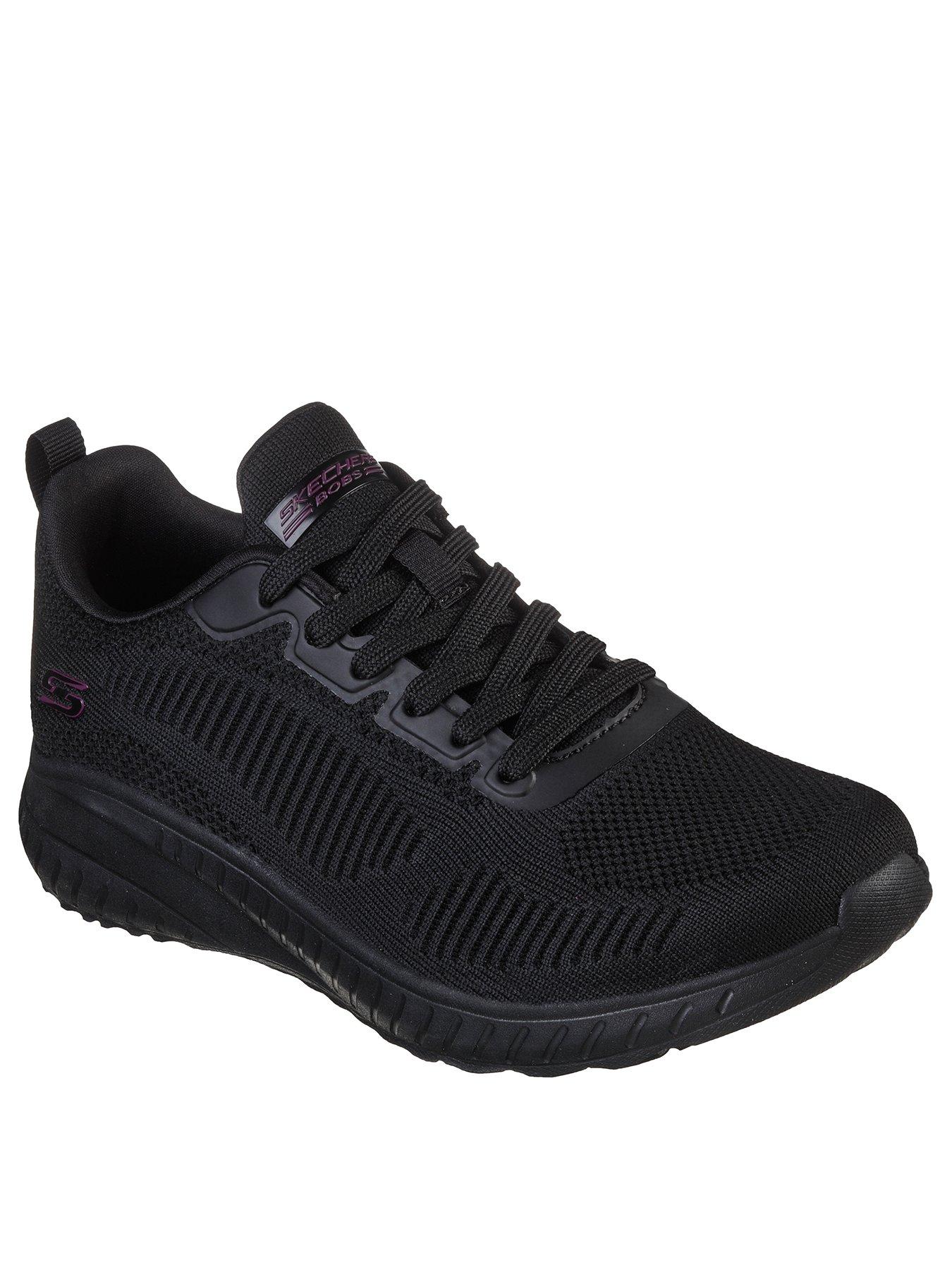 Skechers Skechers Bobs Squad Chaos Wide Fit Trainers - Black