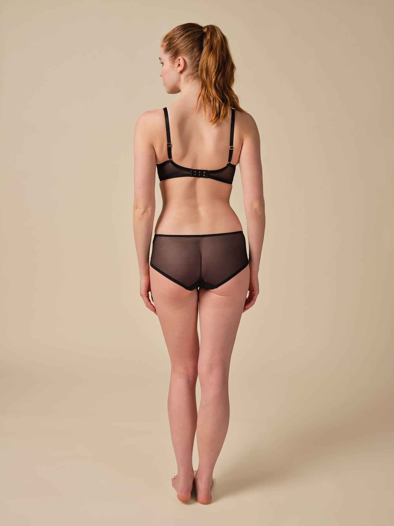 Image 2 of 5 of Gossard Encore Short - Black/Nude