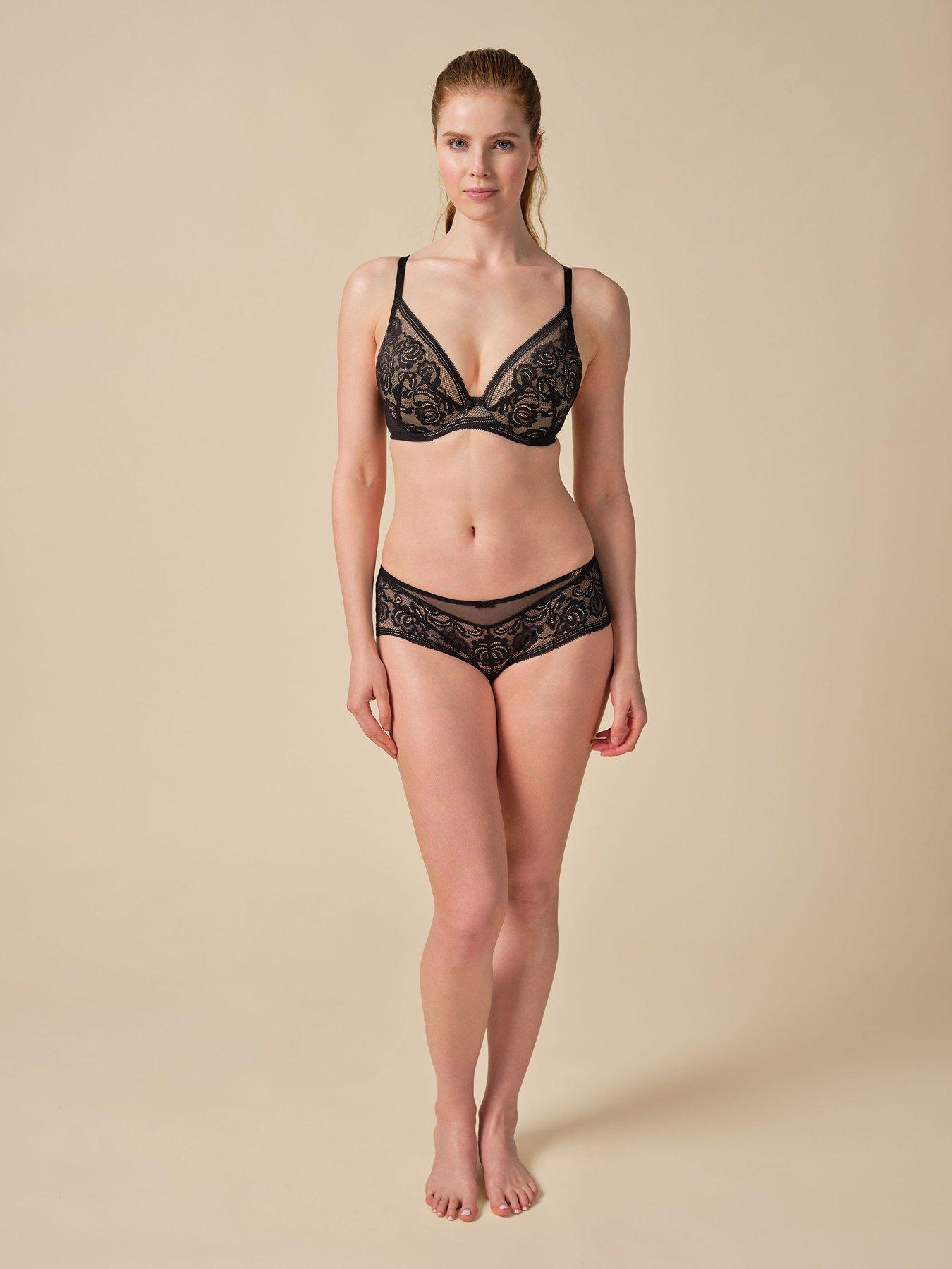 Image 3 of 5 of Gossard Encore Short - Black/Nude