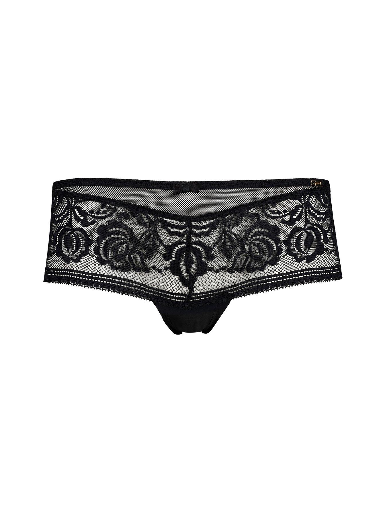 Image 5 of 5 of Gossard Encore Short - Black/Nude