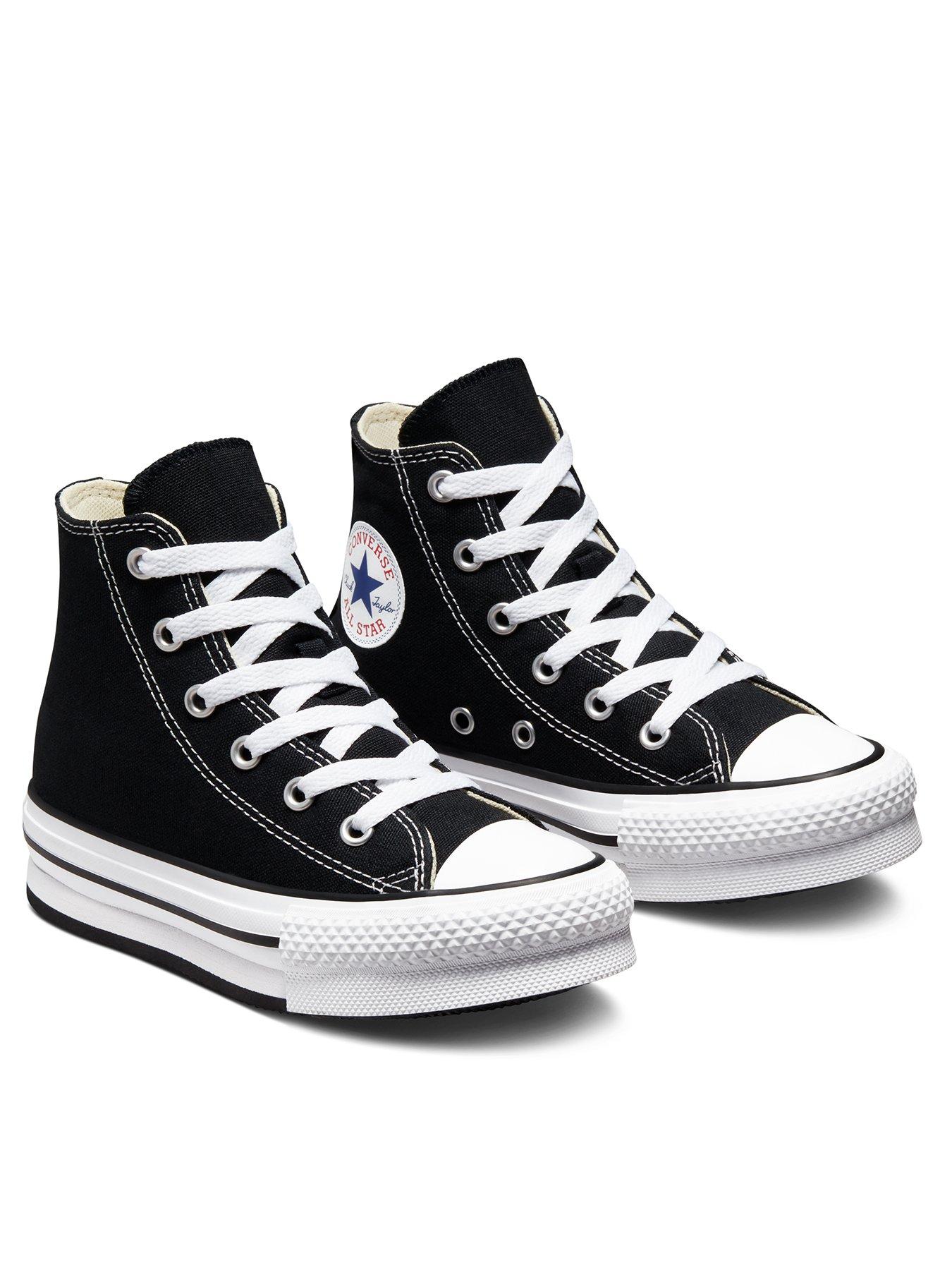 Black high tops cheap for girls