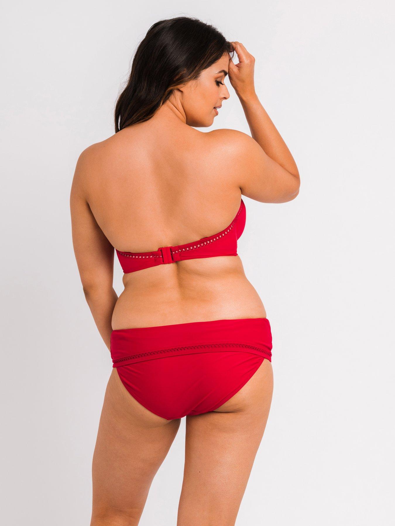 curvy-kate-first-class-bandeau-bikini-top-redstillFront