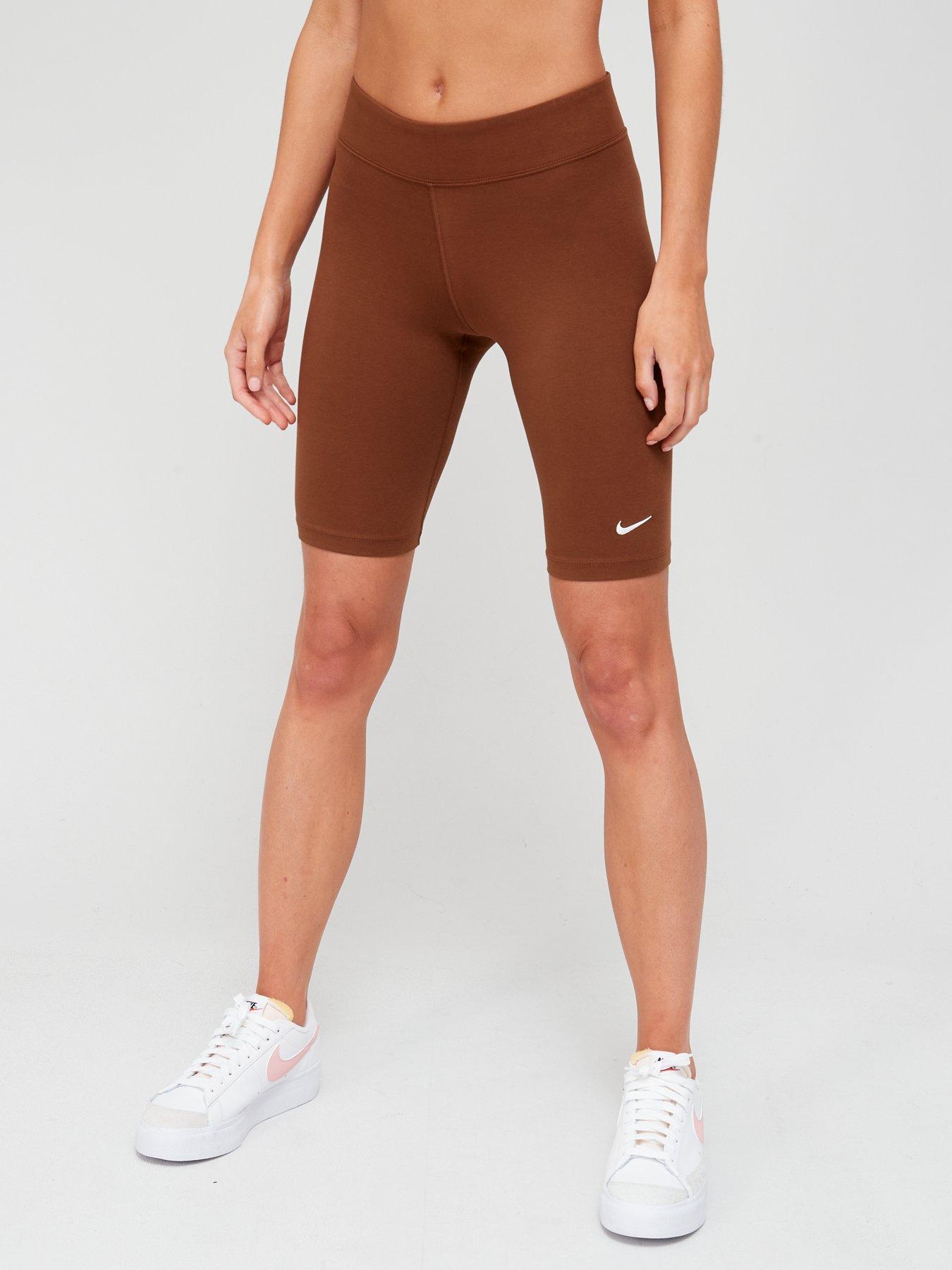 brown nike cycling shorts