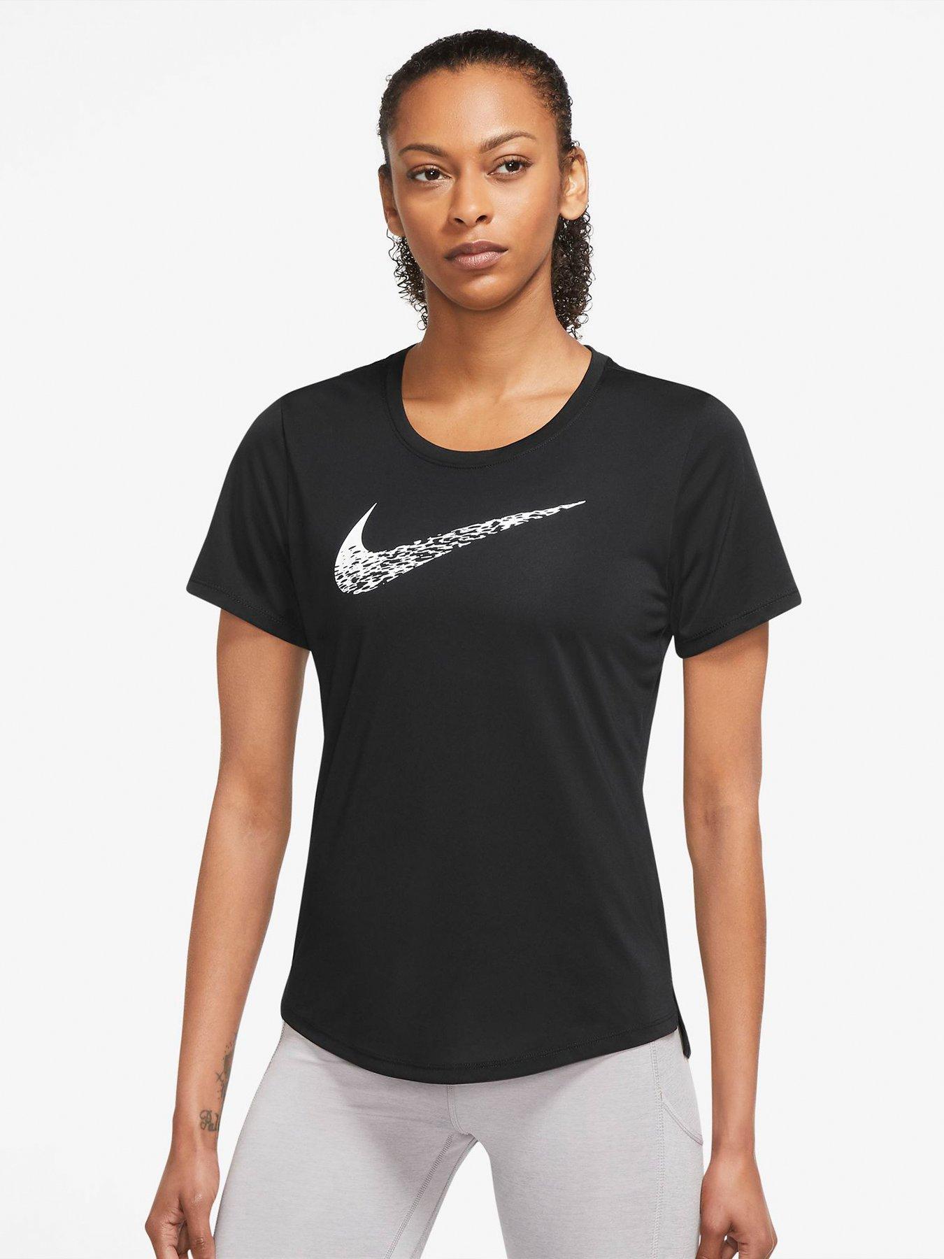 Swoosh Run T Shirt Black