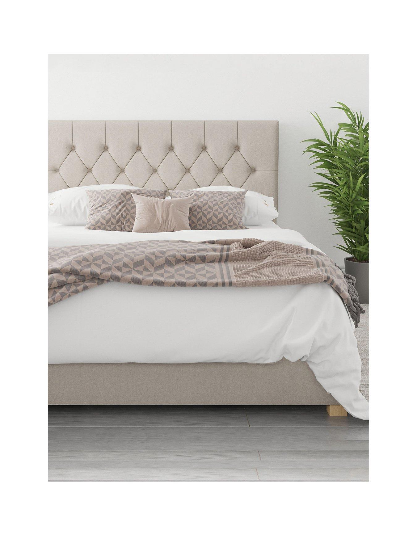 undefined Olivier Linen Ottoman Storage Bed Frame