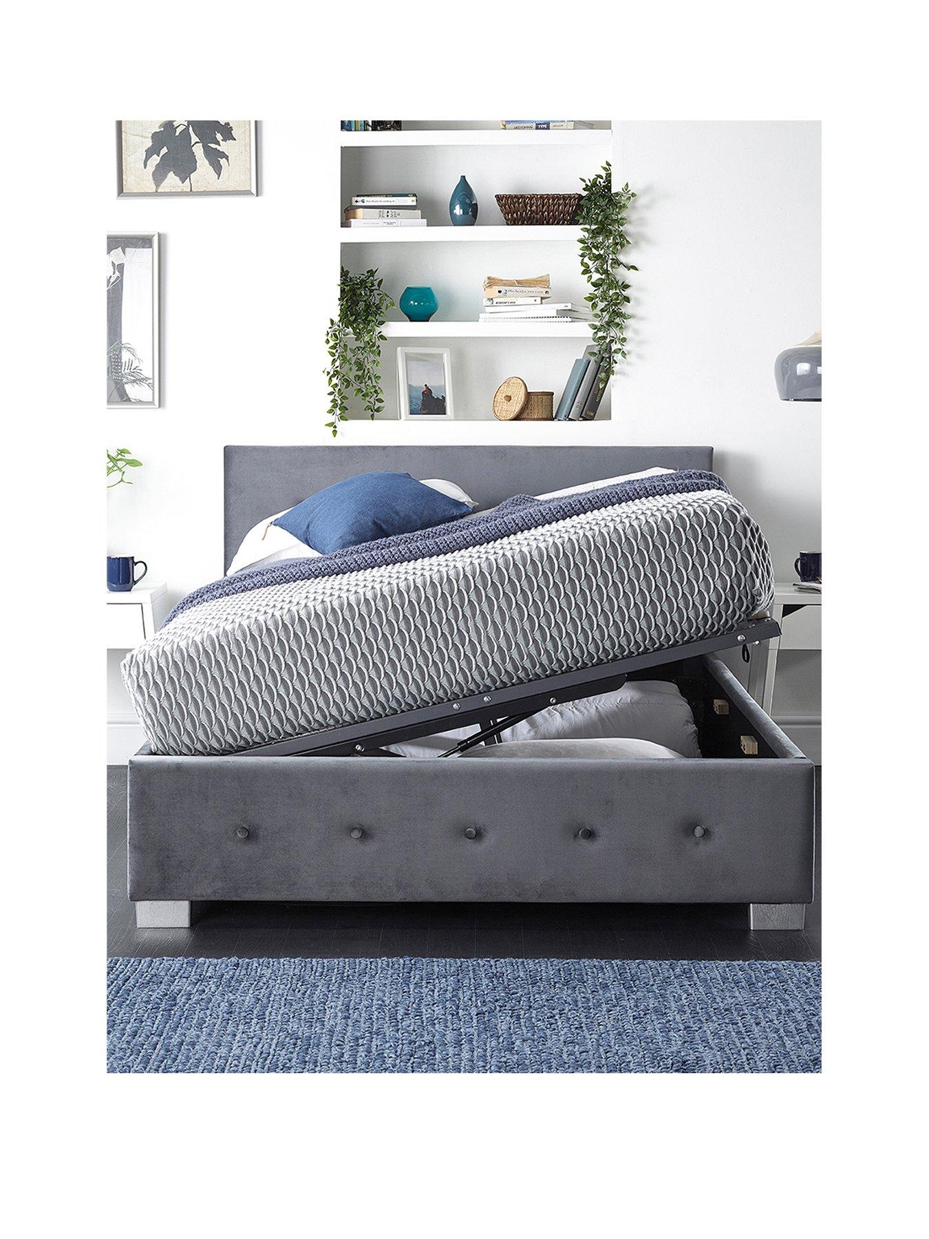 aspire-plush-velvet-side-opening-ottoman-bed-framefront