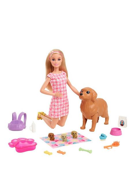 barbie-newborn-pups-doll-and-puppy-playset
