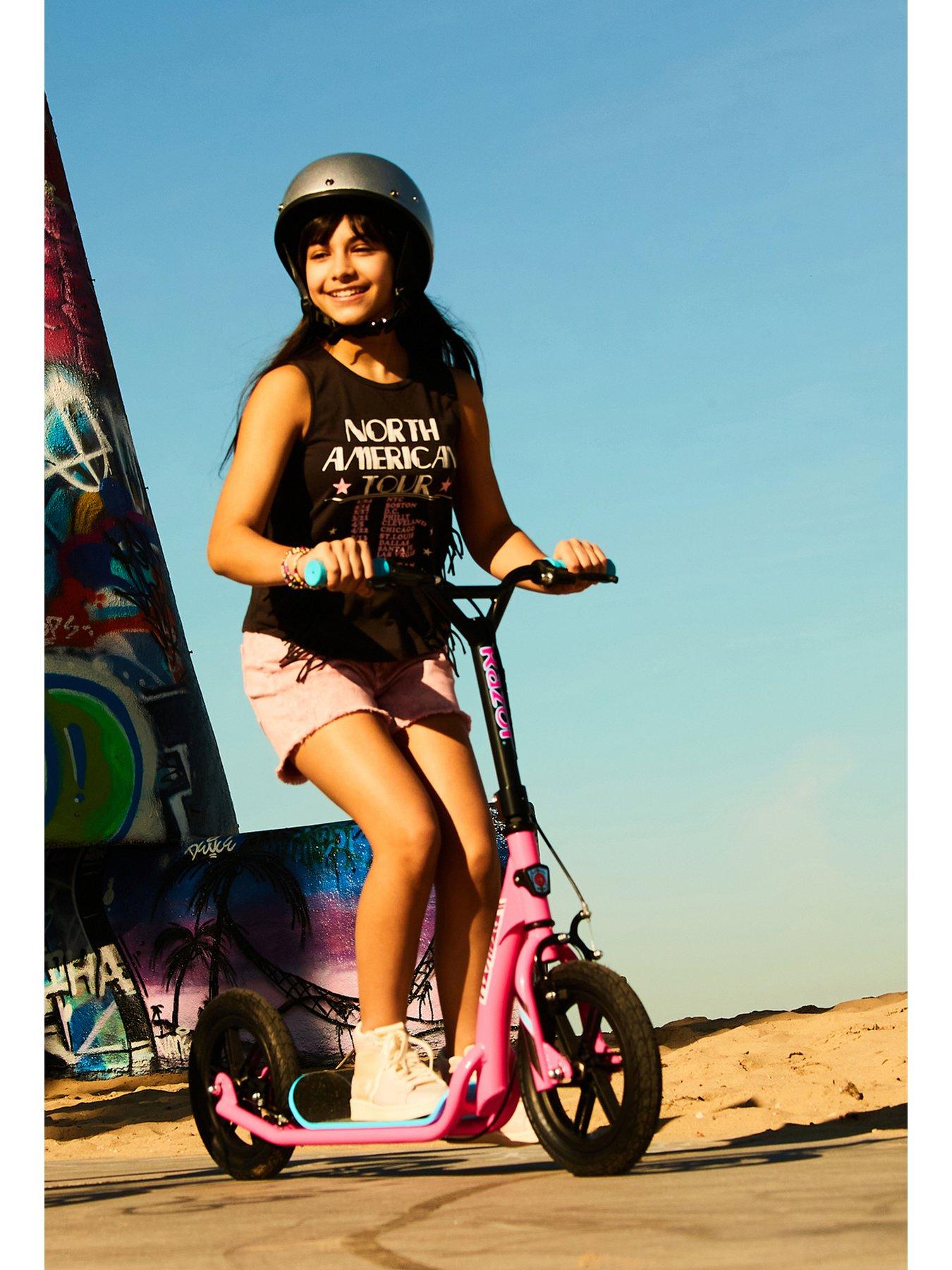 Image 7 of 8 of Razor Flashback Kick Scooter for Kids 8+, BMX Style - Pink