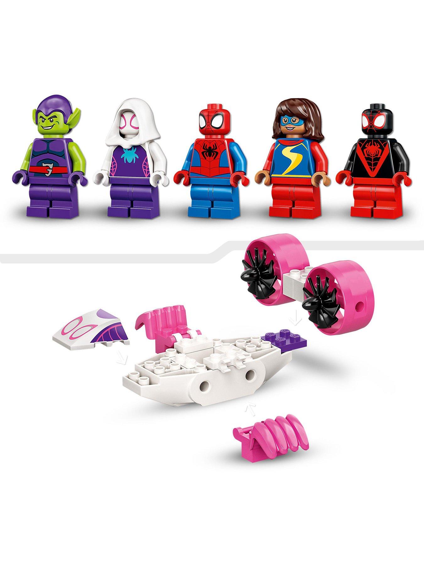  LEGO - Kit de construcción de Spiderman y sus amigos, colección  Marvel, Spidey y sus sorprendentes amigos, Spider-Man Webquarters Hangout  10784, oficina central con telarañas, para mayores de 4 años (155