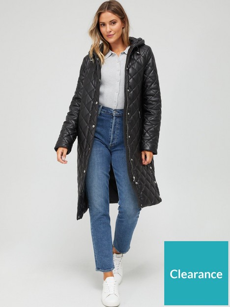 v-by-very-faux-leather-padded-coat-with-hood-black
