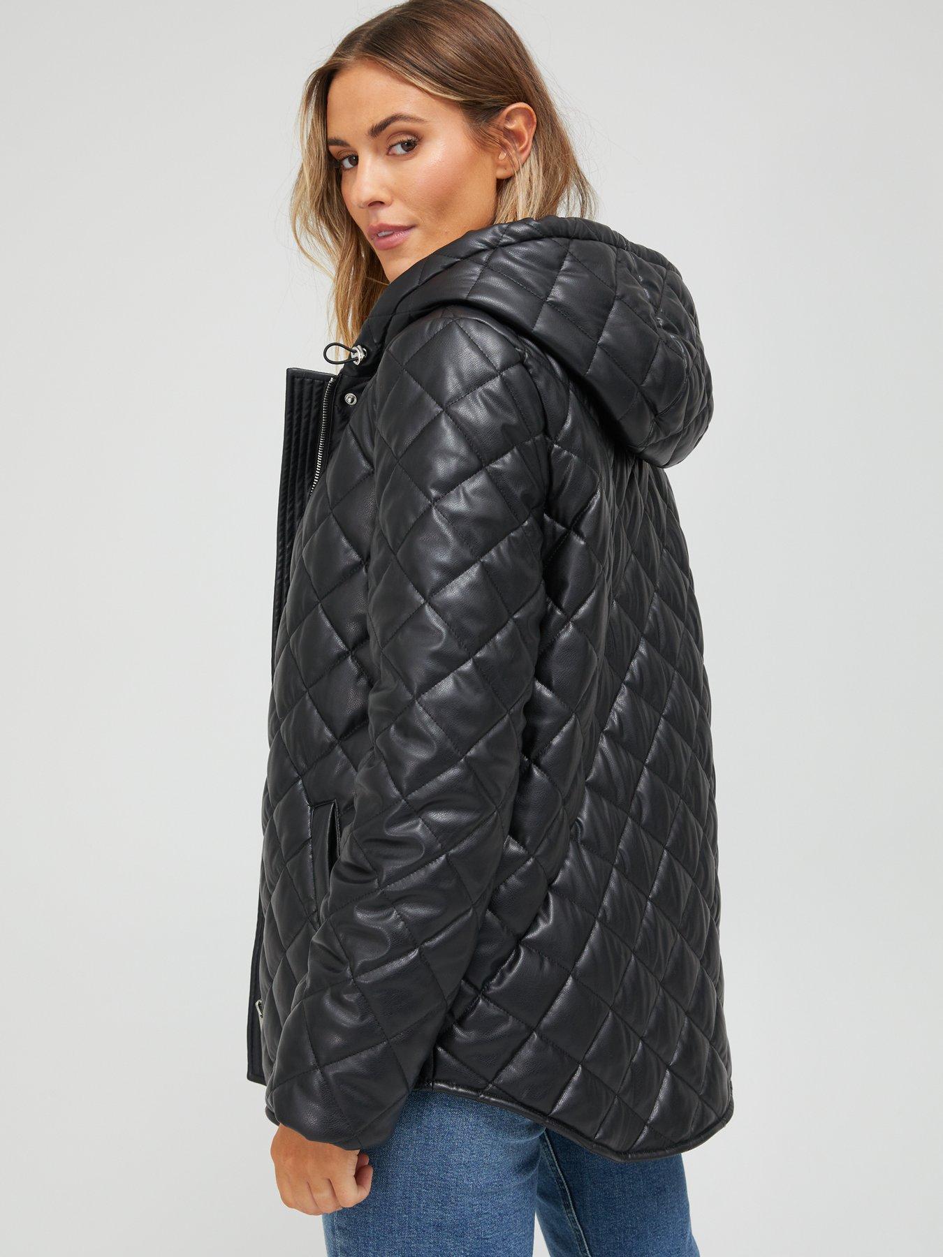 Short black 2025 quilted jacket