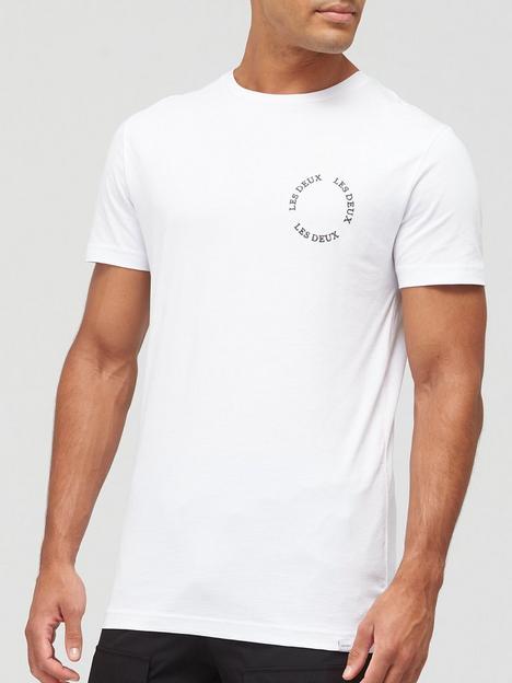 les-deux-circle-logo-t-shirt-whitenbsp