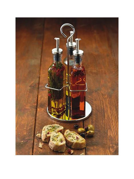 kitchencraft-world-of-flavours-italian-three-bottle-oil-and-vinegar-set-with-stand