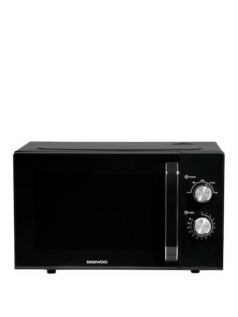 daewoo-daewoo-23l-black-800w-microwave-kor8a07