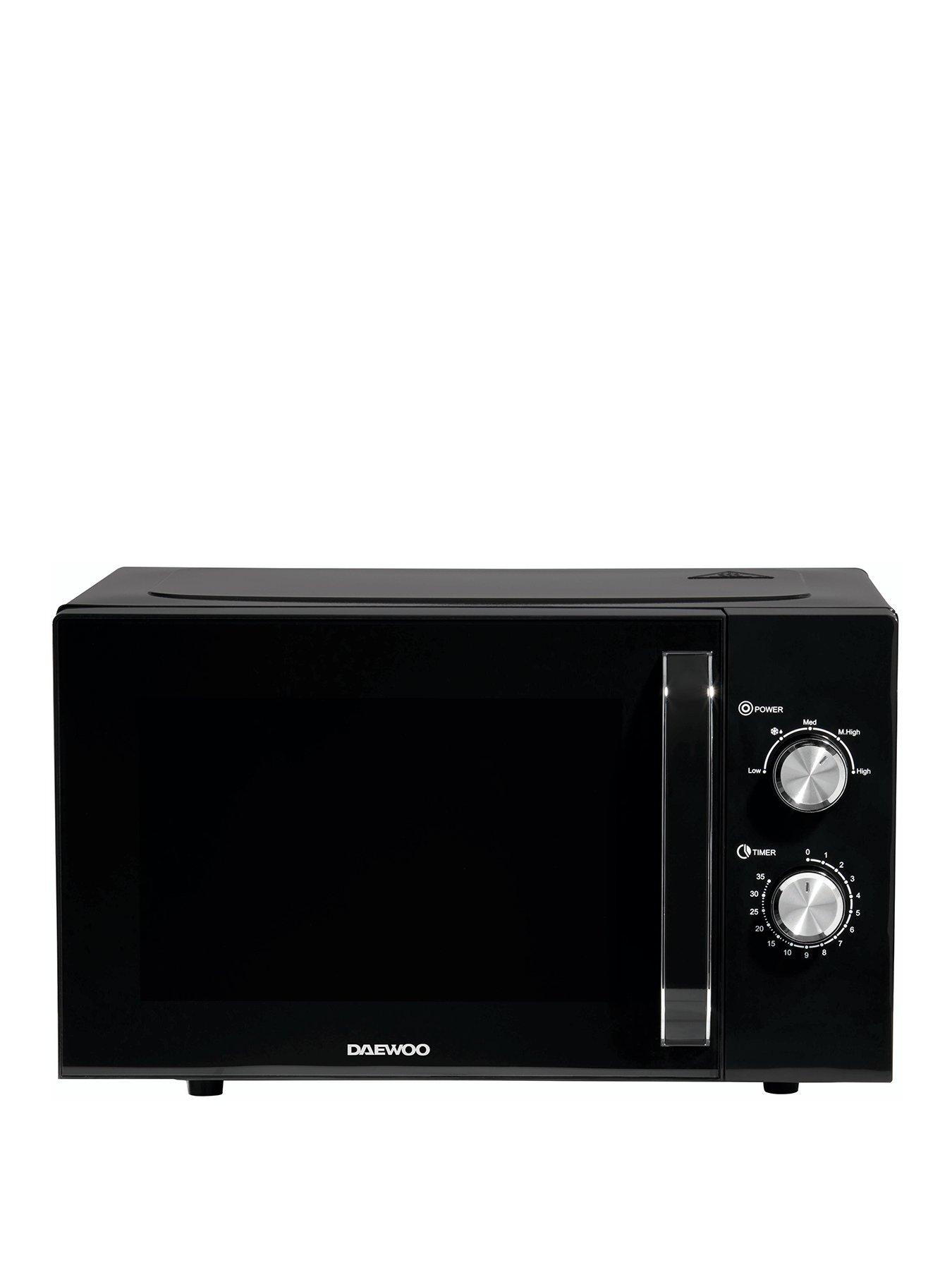 daewoo-daewoo-23l-black-800w-microwave-kor8a07front