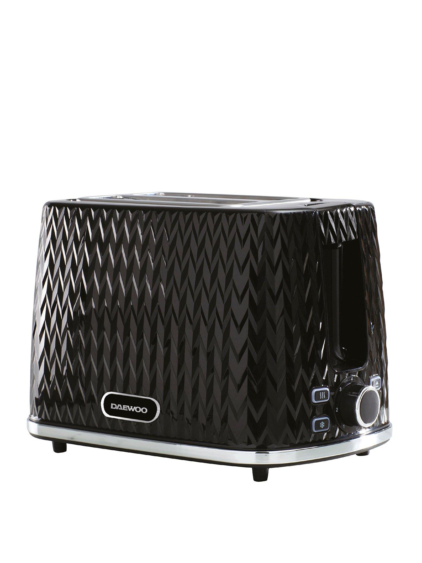 Daewoo Argyle 2-Slice Toaster - Black