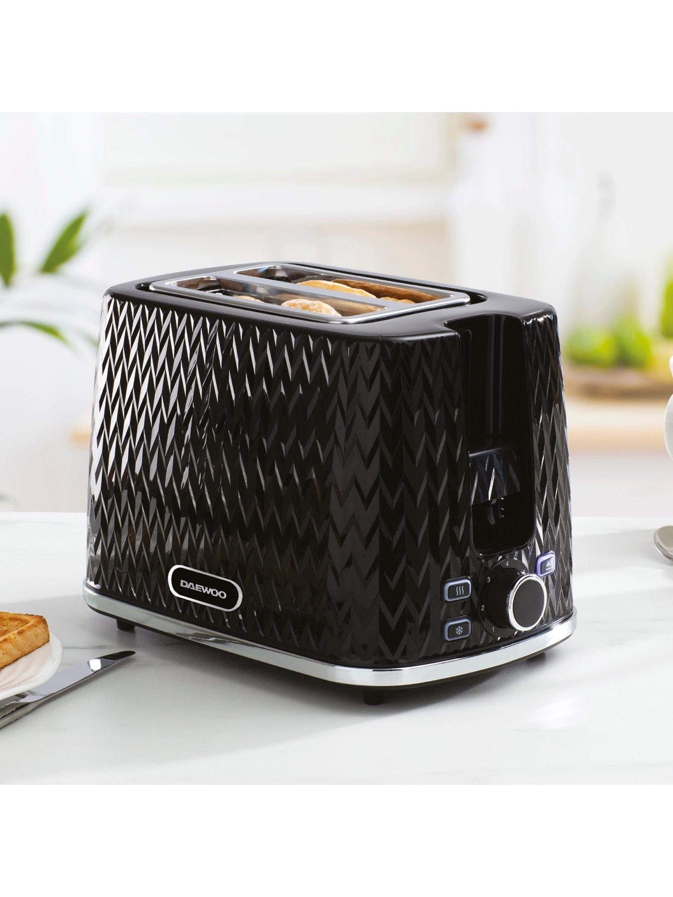 Image 3 of 5 of Daewoo Argyle 2-Slice Toaster&nbsp;- Black