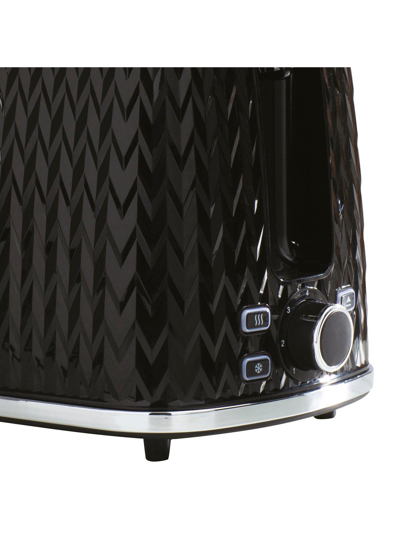 Image 4 of 5 of Daewoo Argyle 2-Slice Toaster&nbsp;- Black