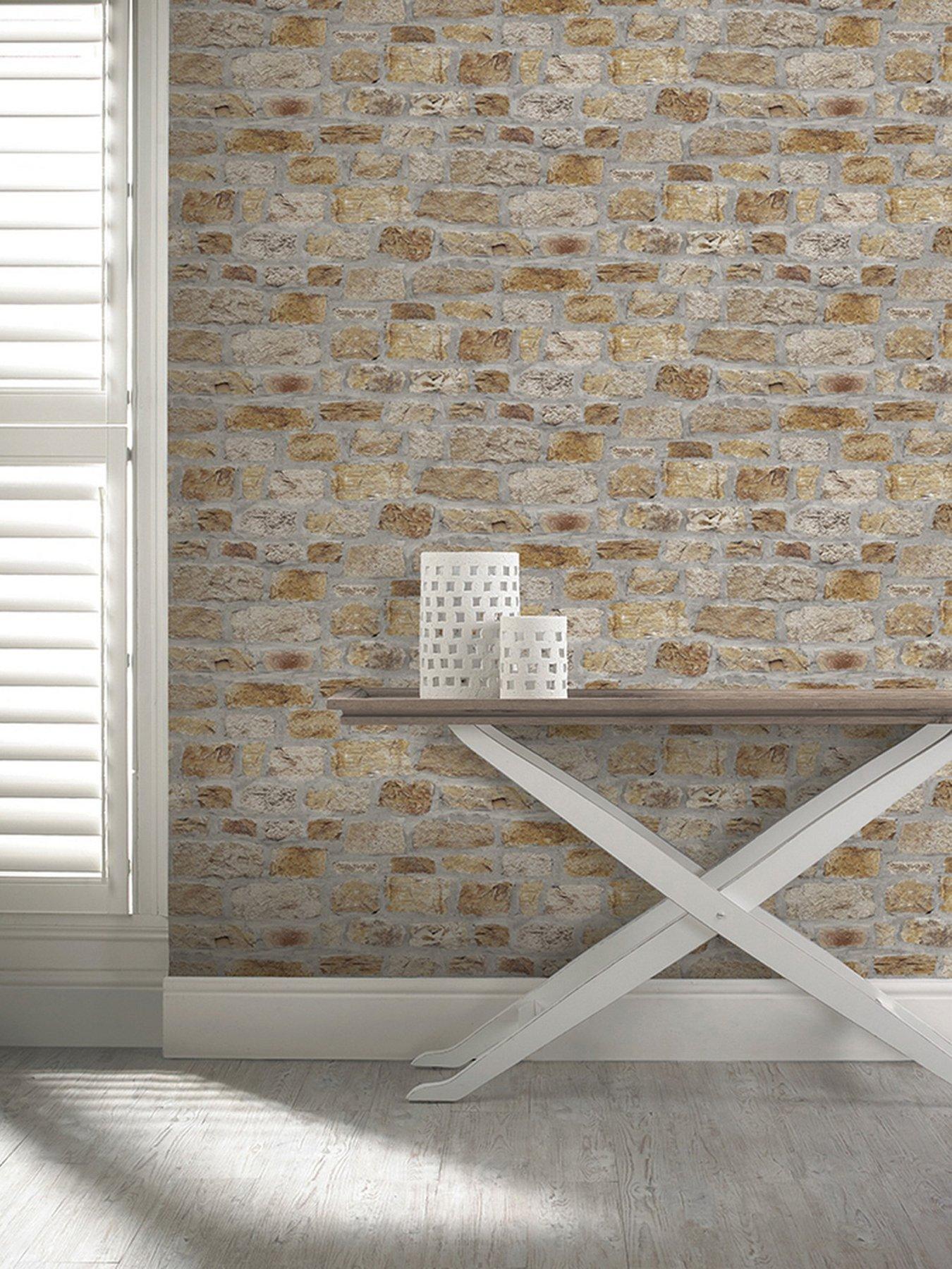 undefined Arthouse Country Stone Wallpaper