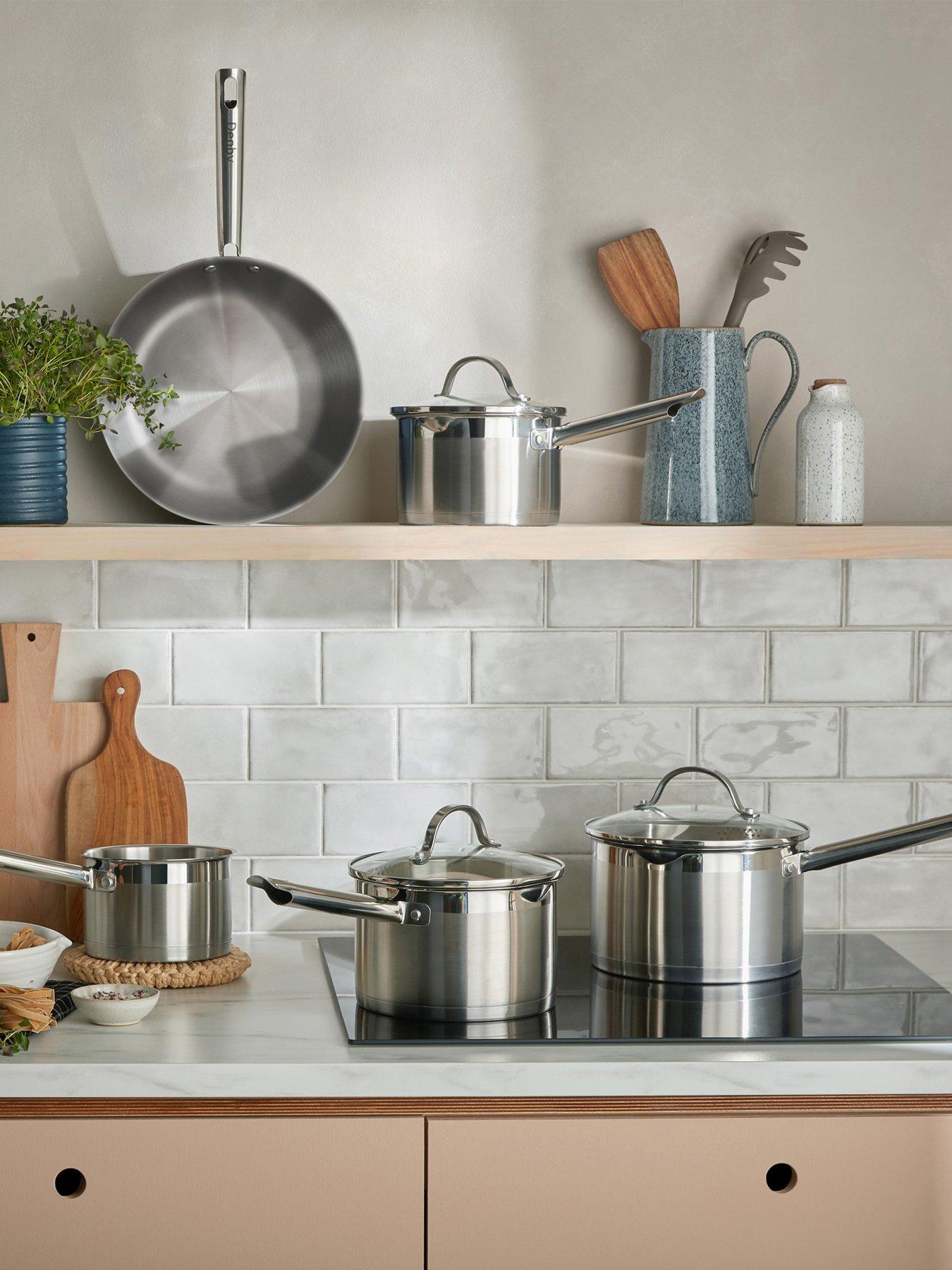 Denby Stainless Steel 5 Piece Pan Set (Uncoated) (Mo)