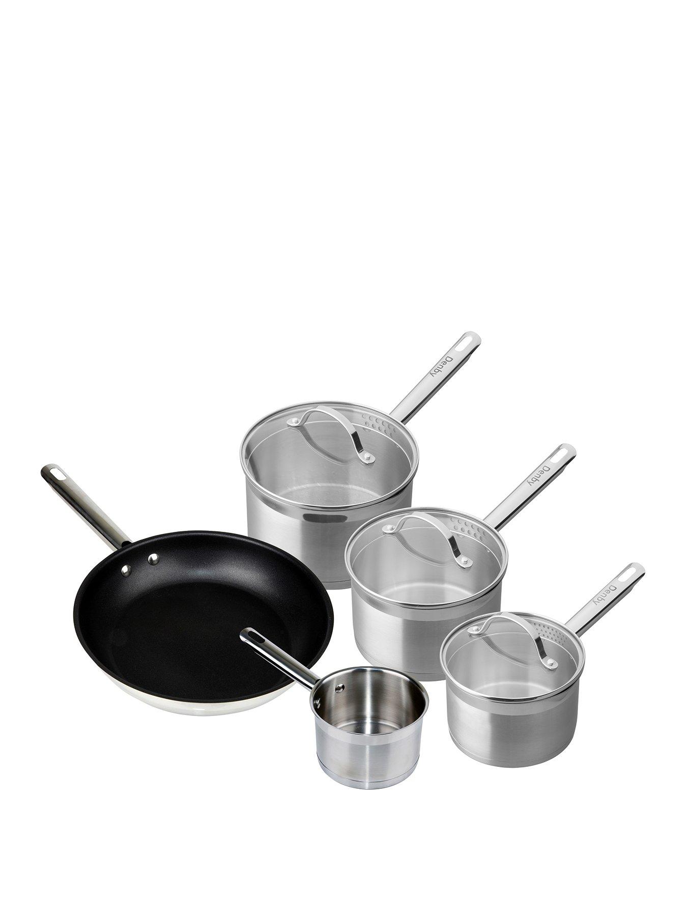 denby-stainless-steel-5-piece-pan-setfront