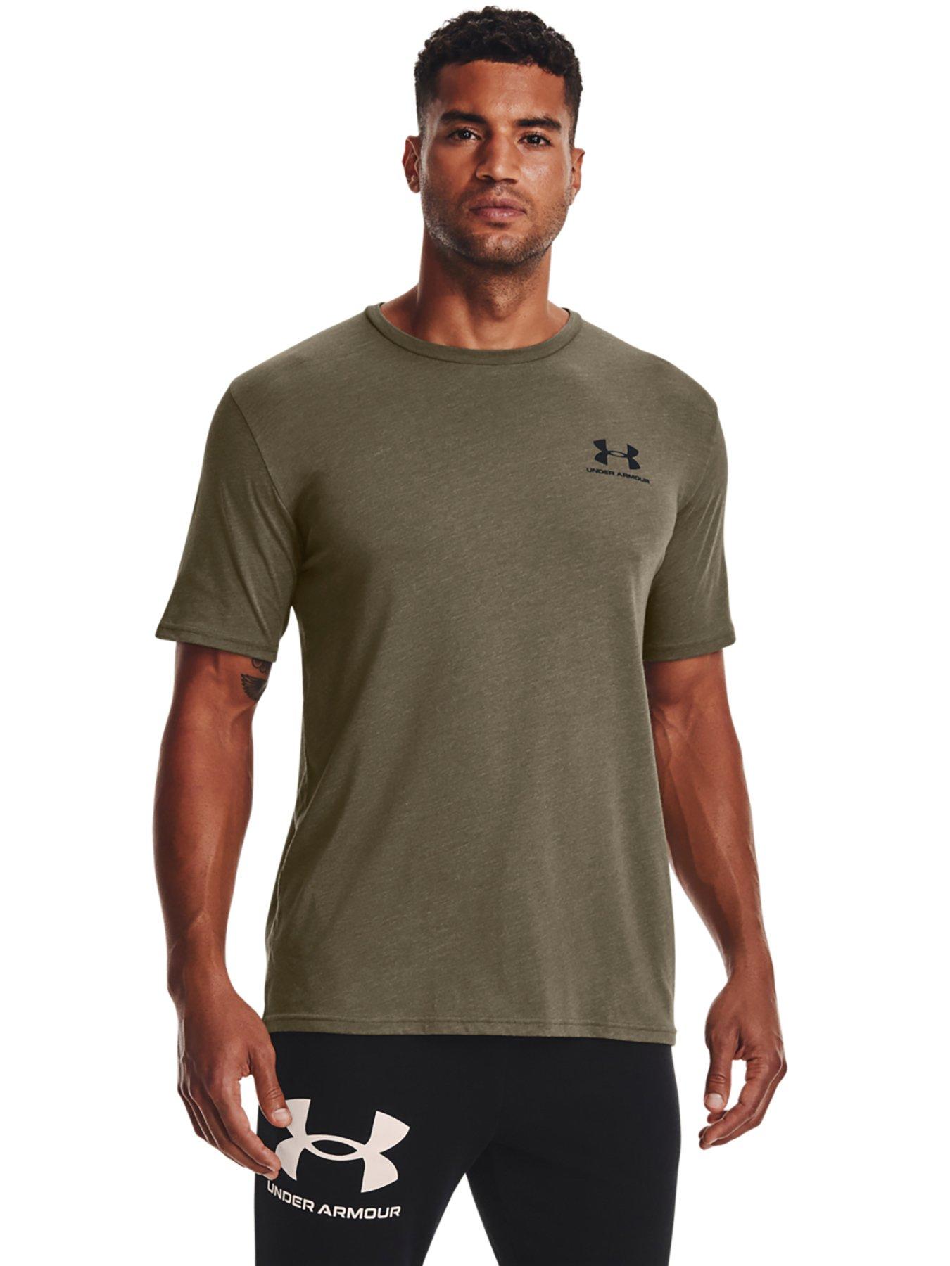 under armour khaki t shirt