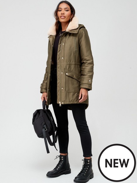 v-by-very-sateen-parka-with-faux-fur-collar-khaki
