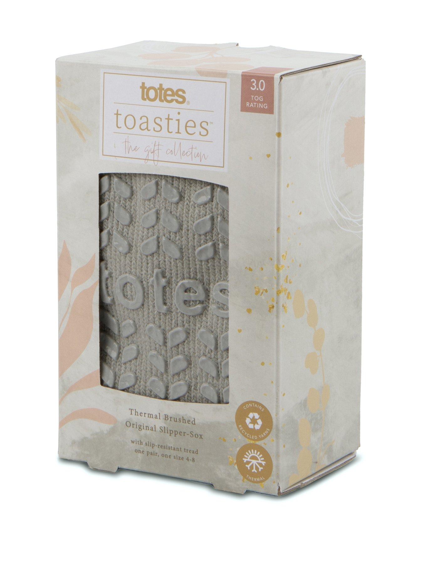 Image 2 of 4 of TOTES Thermal Original Slipper-Sox - Grey Marl