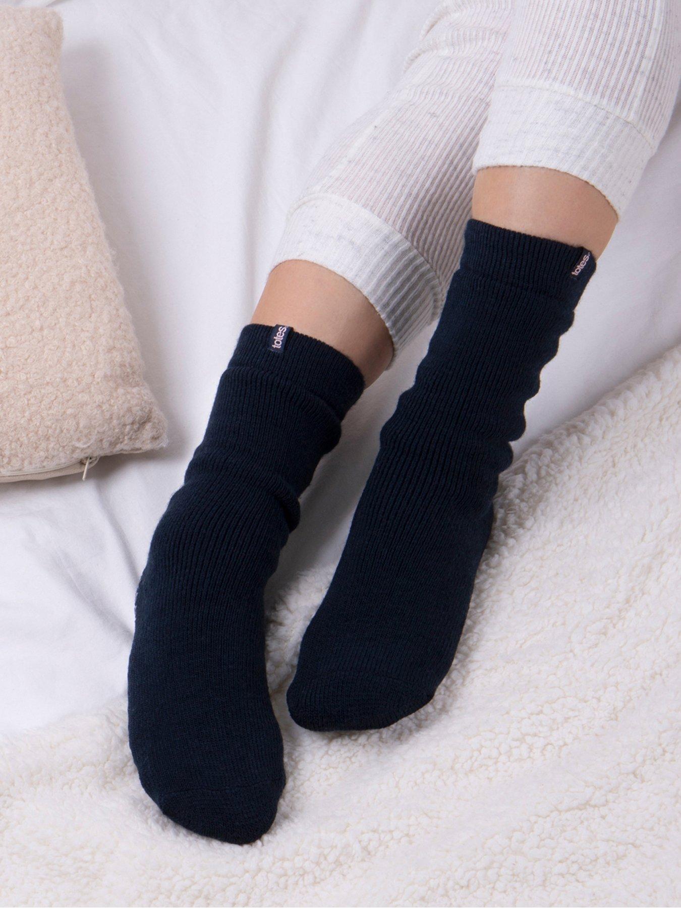 Image 4 of 4 of TOTES Thermal Original Slipper-Sox - Navy