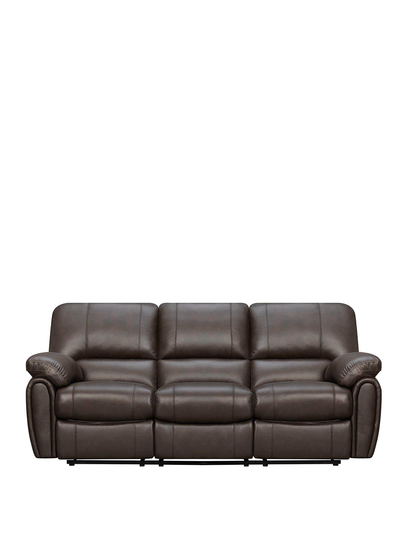 leightonnbspleatherfaux-leather-high-backnbsp3-seaternbsprecliner-sofa-brownnbsp--fscreg-certified