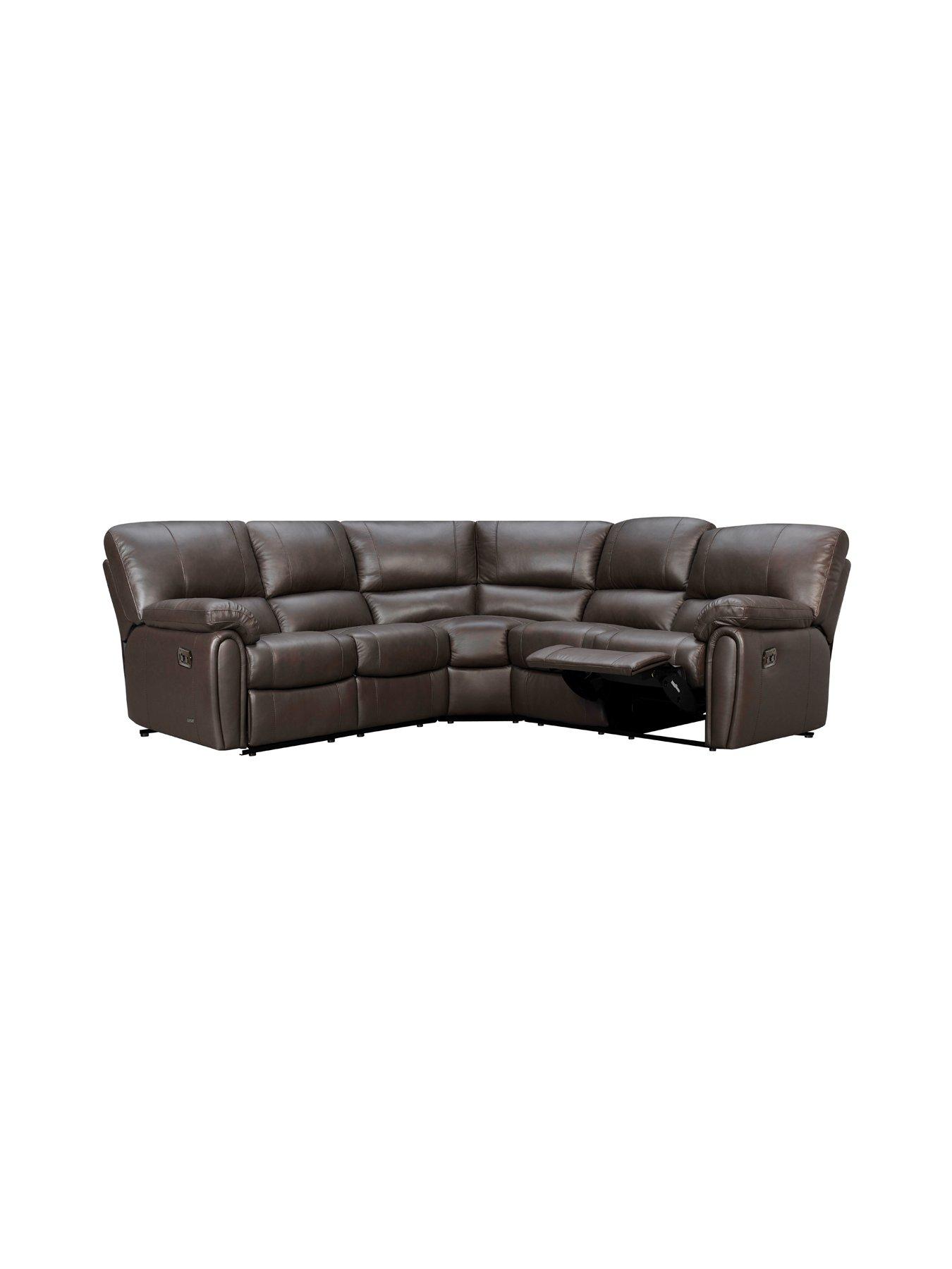 leightonnbspleatherfaux-leather-power-high-back-recliner-corner-group-sofa-brownnbsp--fscreg-certified