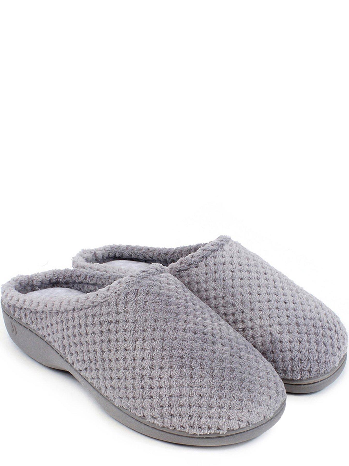 Image 2 of 5 of TOTES Isotoner 360 Comfort Popcorn Mule - Grey