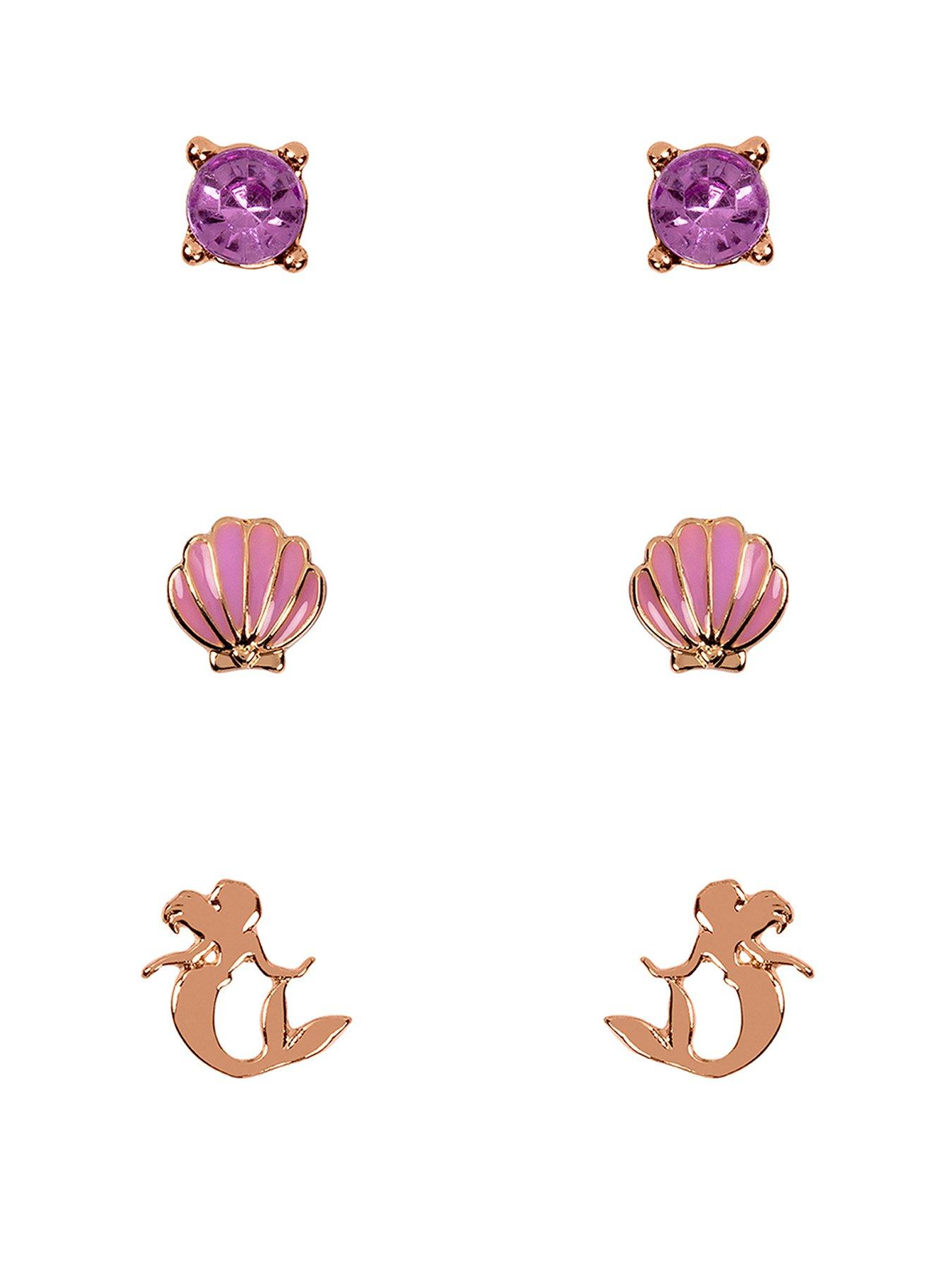 Image 1 of 2 of Disney Princess Jewellery&nbsp;Earrings - The Little Mermaid (Set of 3)