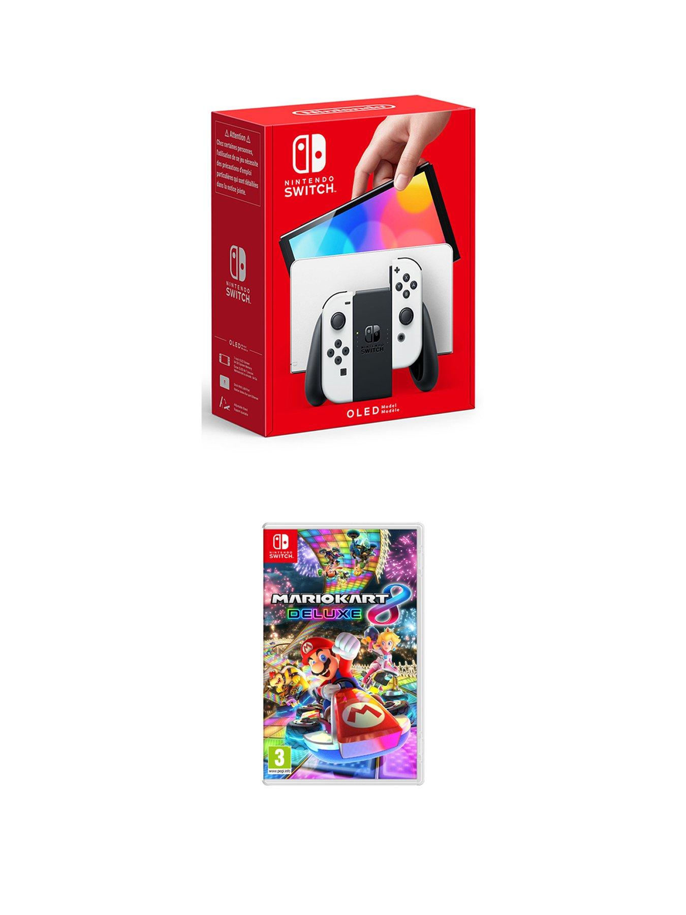 Image 1 of 7 of Nintendo Switch OLED OLED&nbsp;White Console &amp; Mario Kart 8