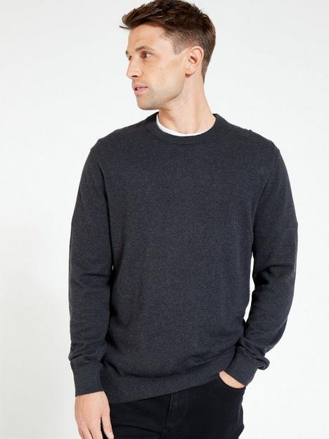 everyday-cotton-rich-crew-neck-jumper-charcoal