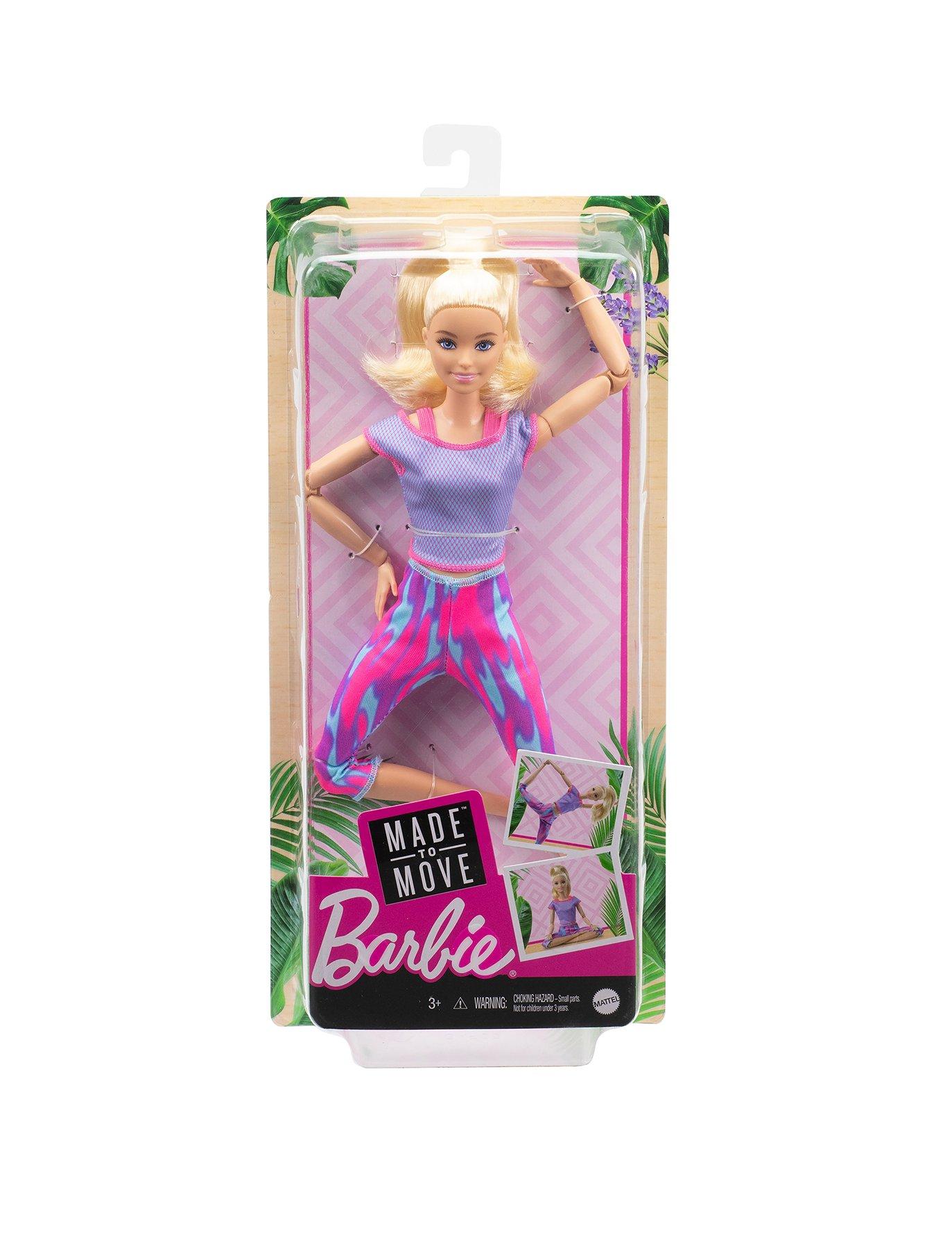 Barbie made to outlet move doll blonde