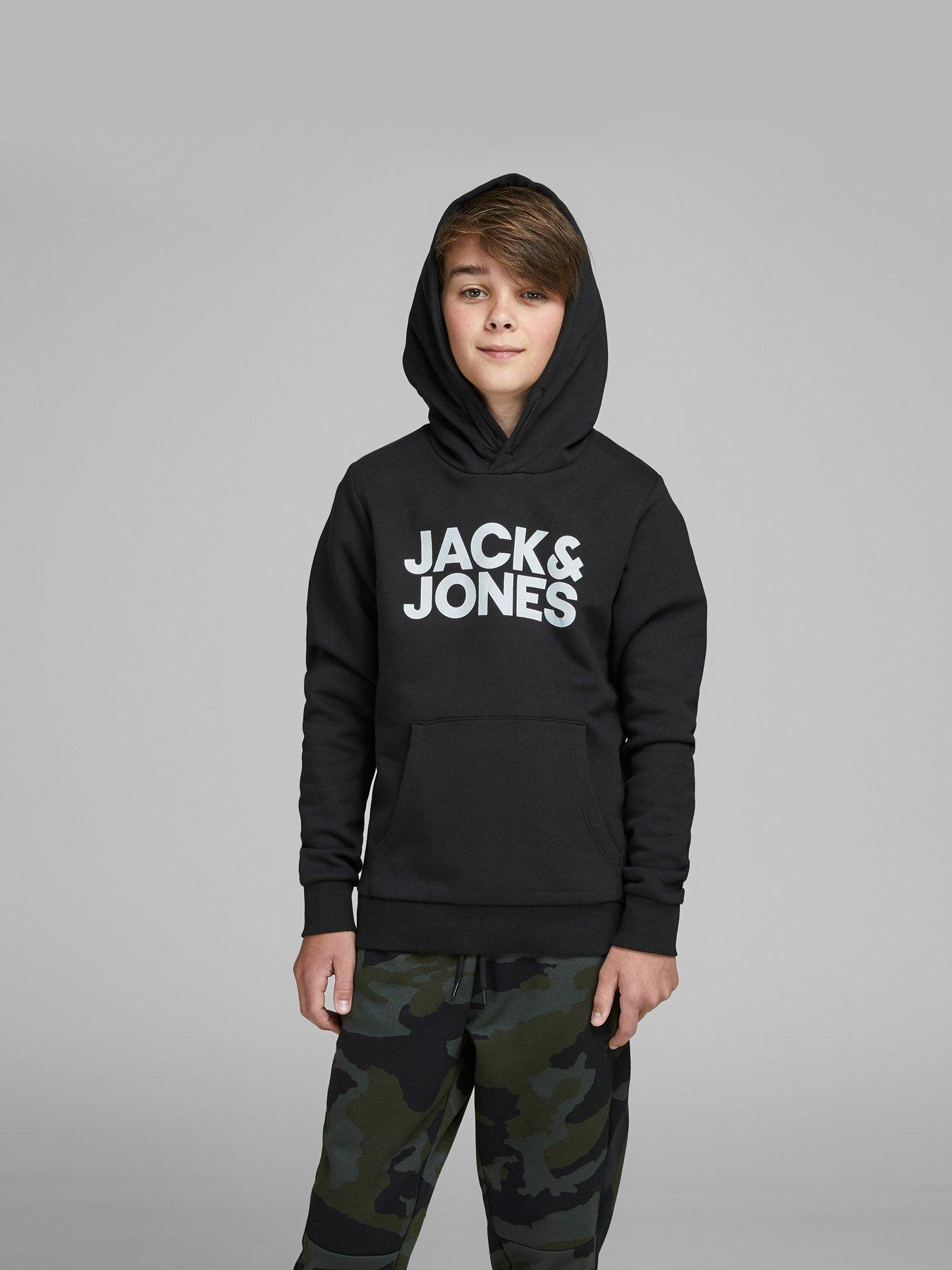 jack-jones-junior-boys-essential-large-logo-hoodie-blackstillFront