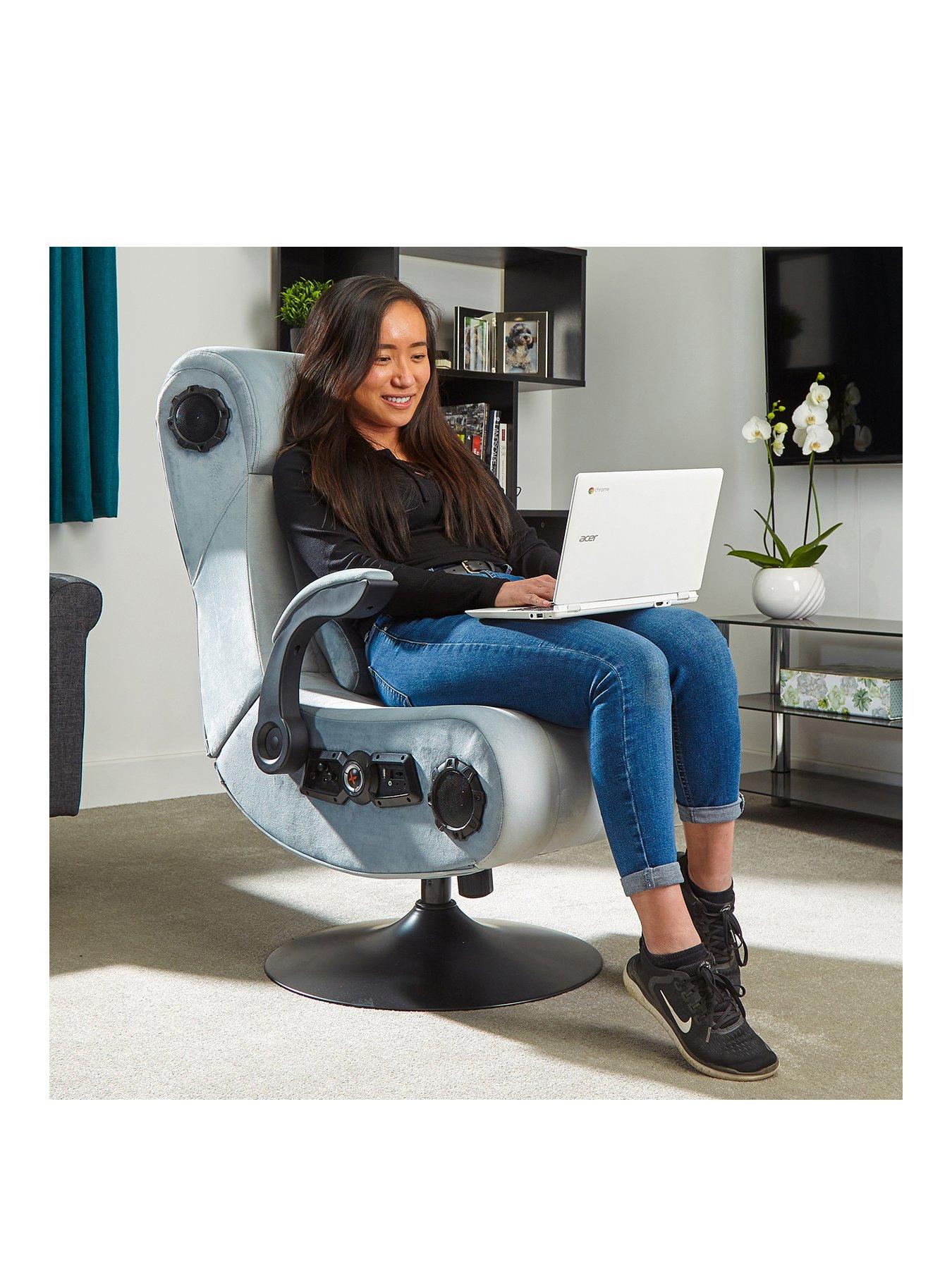 X Rocker X Rocker Play Deluxe Silver 4.1 Multi-Stereo Audio Media Chair  with Vibration | Very Ireland