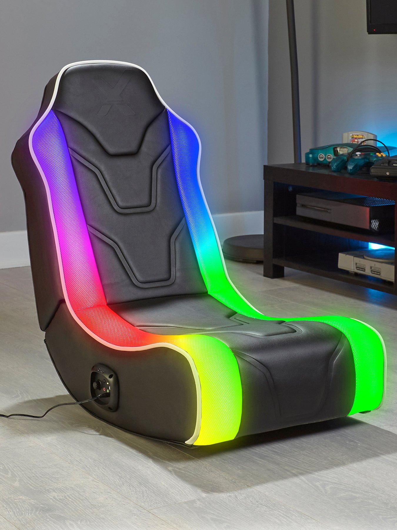 undefined Chimera LED RGB 2.0 Stereo Audio Gaming Chair with Vibrant LED Light