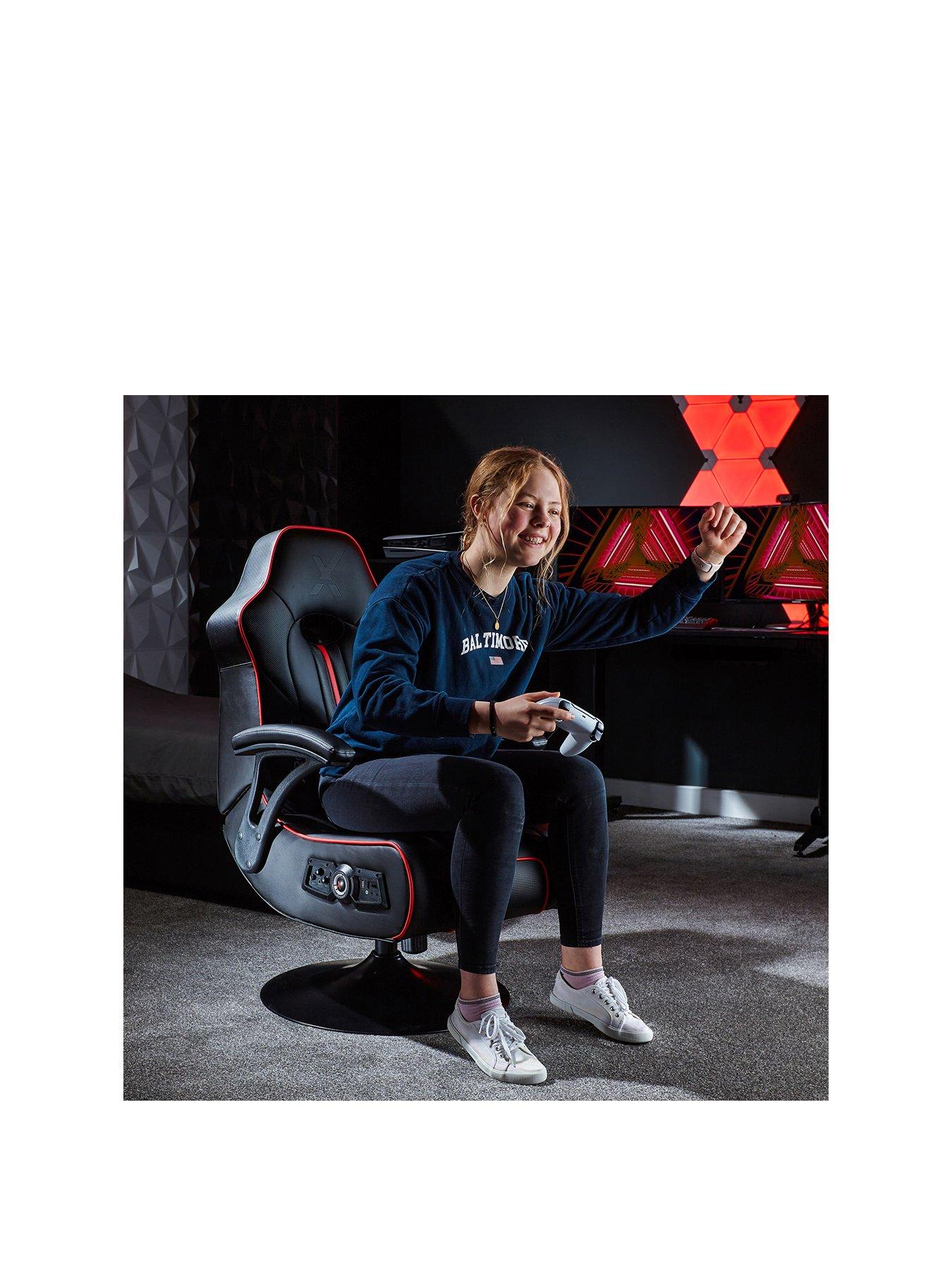 Image 2 of 6 of X Rocker X Rocker Torque 2.1 Red Stereo Audio Gaming Chair with Vibration